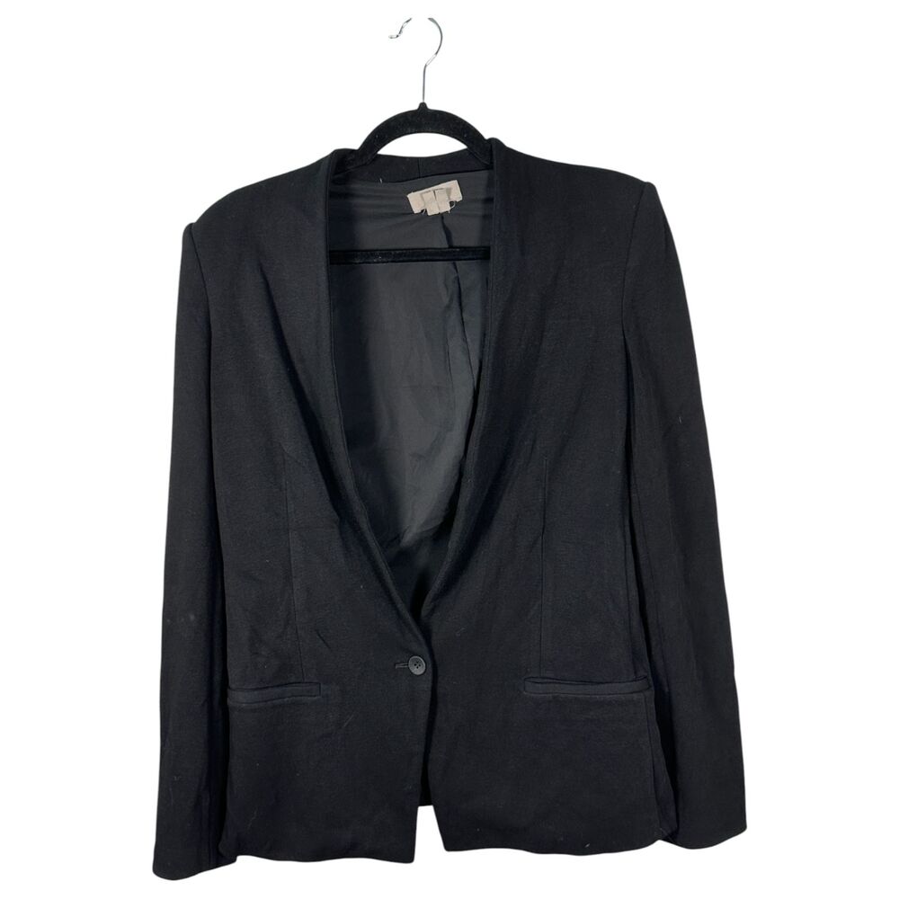 Helmut Lang Black Fitted Single Button Blazer Siz… - image 3